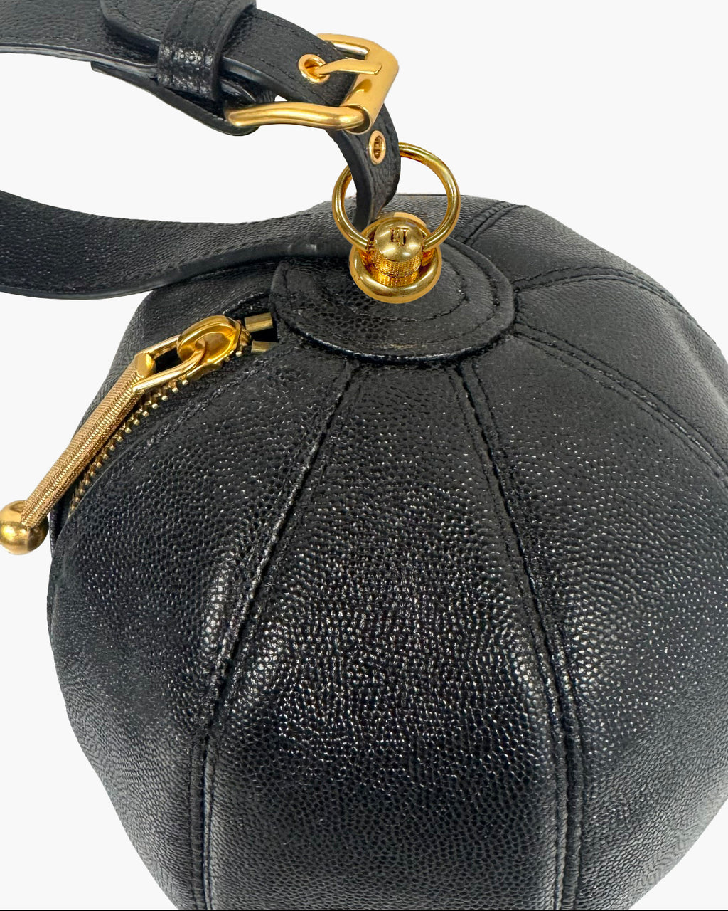 Leather Globe Black Eric Javits