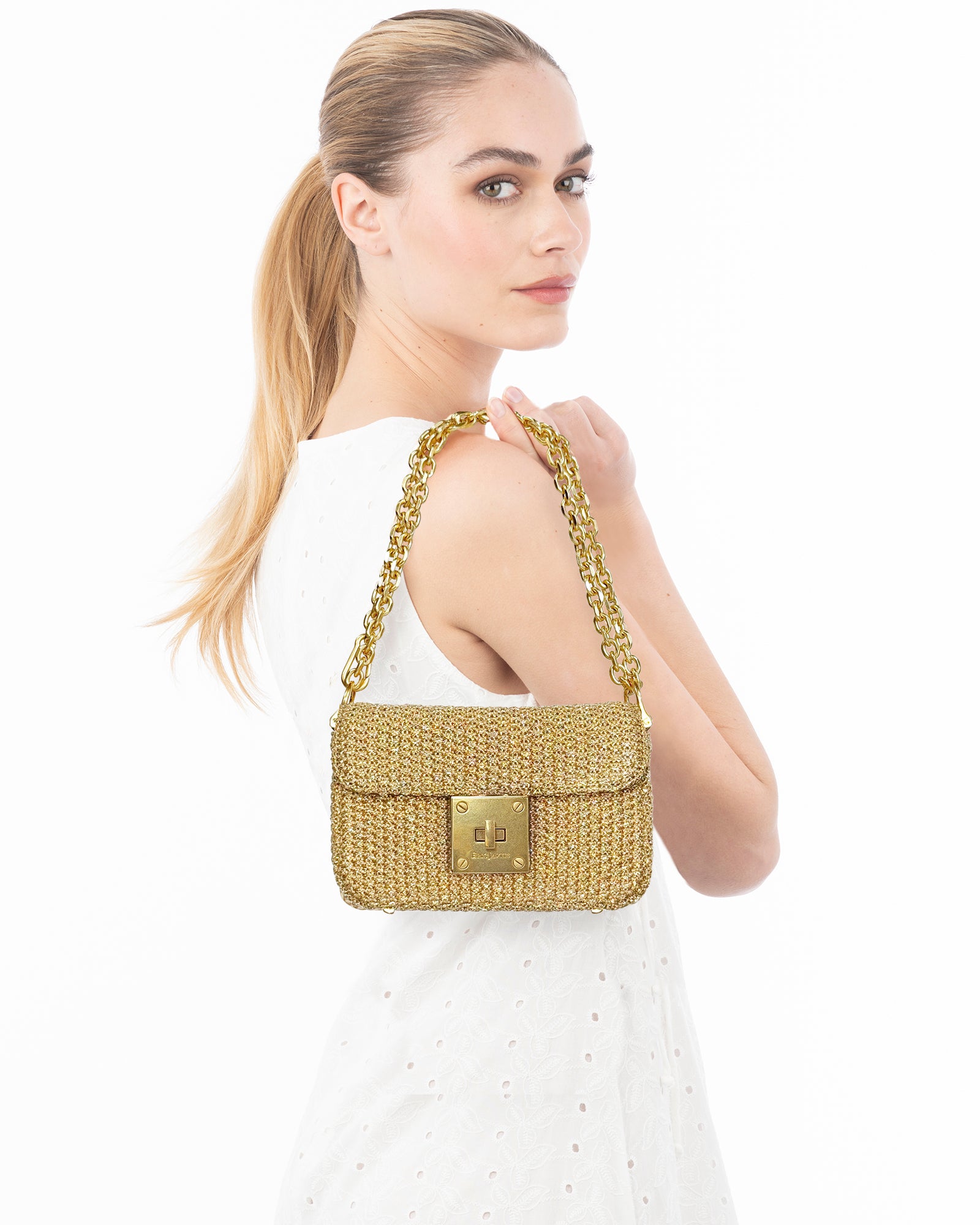 Mini Cherie Midas | Bags | Eric Javits | Gold | Eric Javits