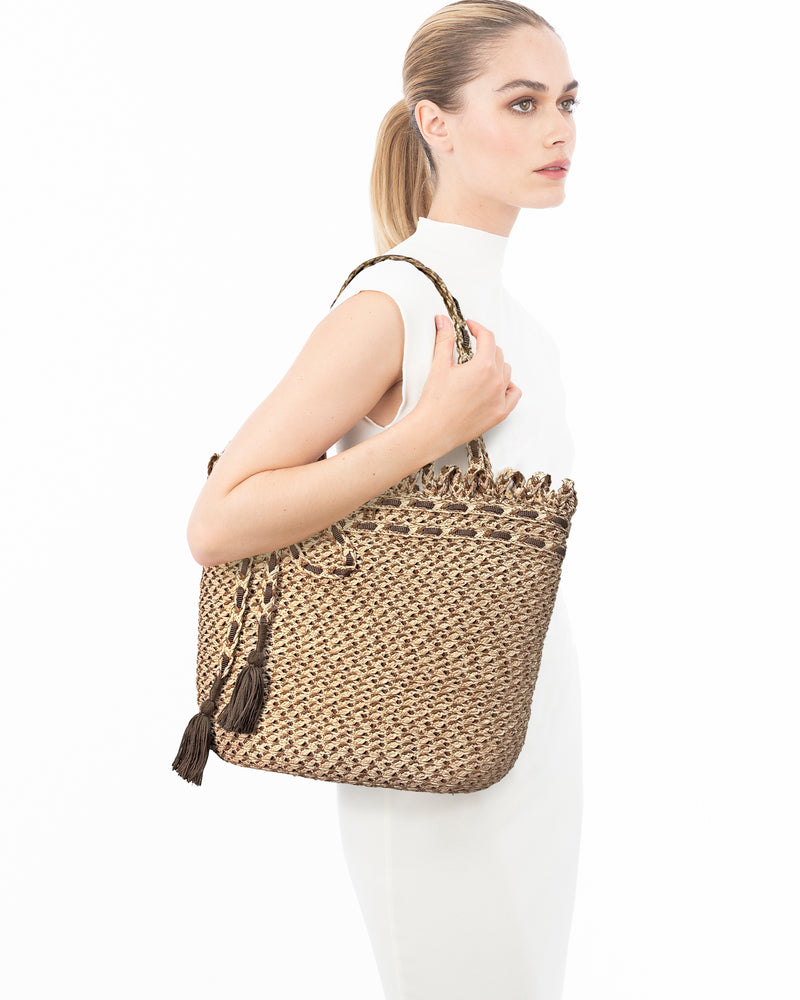 Squishee® St.Tropez Straw Tote