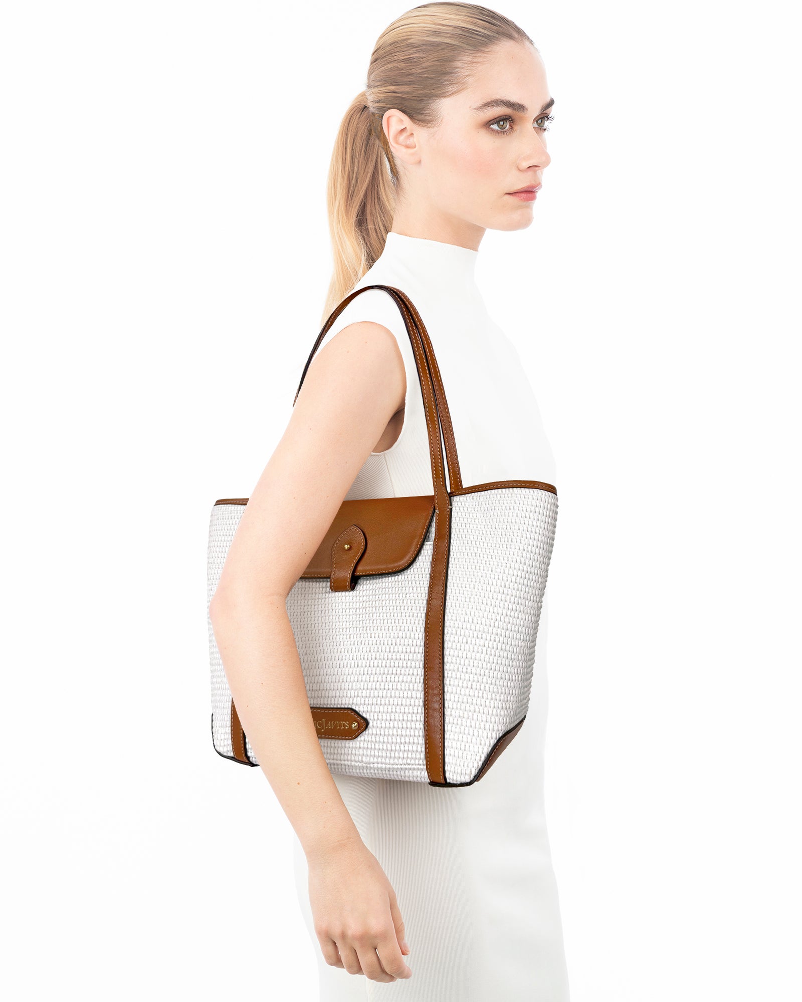 Verona Raffia Tote Bag