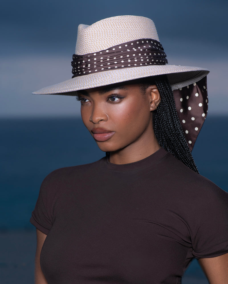 Marella Cream/Chocolate Dot Eric Javits