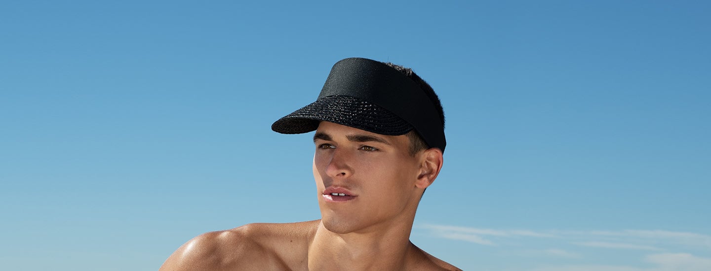 men straw hat Eric Javits 
