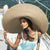 Wide brim women straw hat Eric Javits 