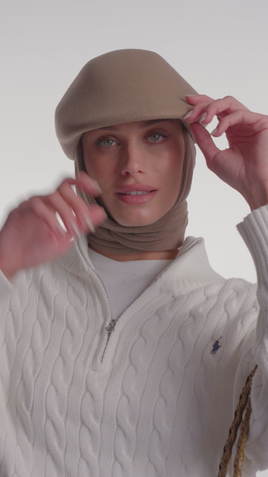 Duckie with Scarf Camel Eric Javits