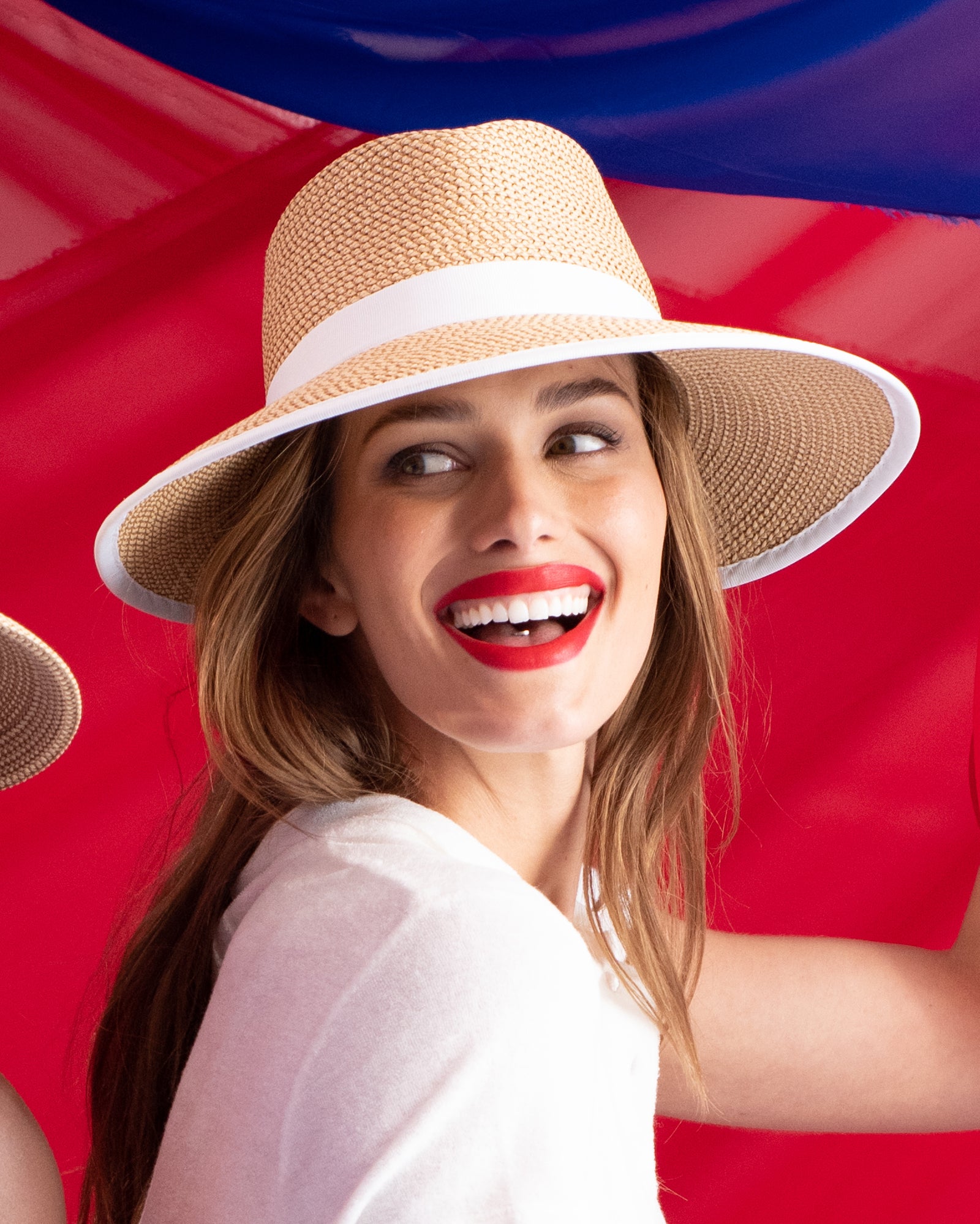 Suncrest Visor Peanut White | Women's | Eric Javits