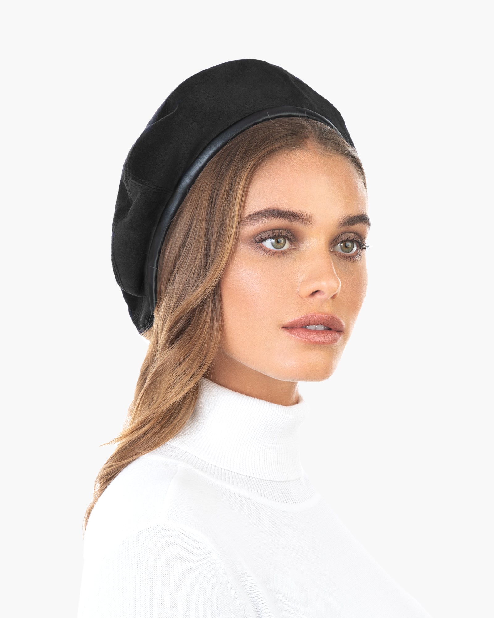 Suede Kate Beret Hat｜Water-Repellent | Eric Javits
