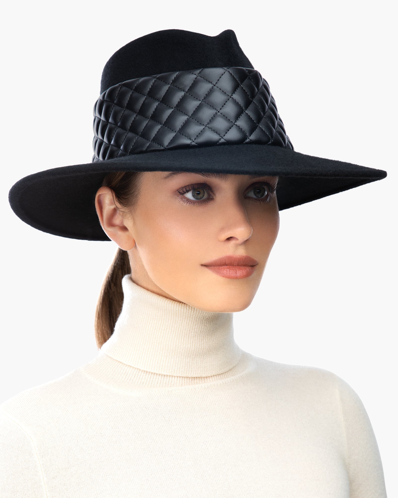 Quilty fedora Black Eric Javits