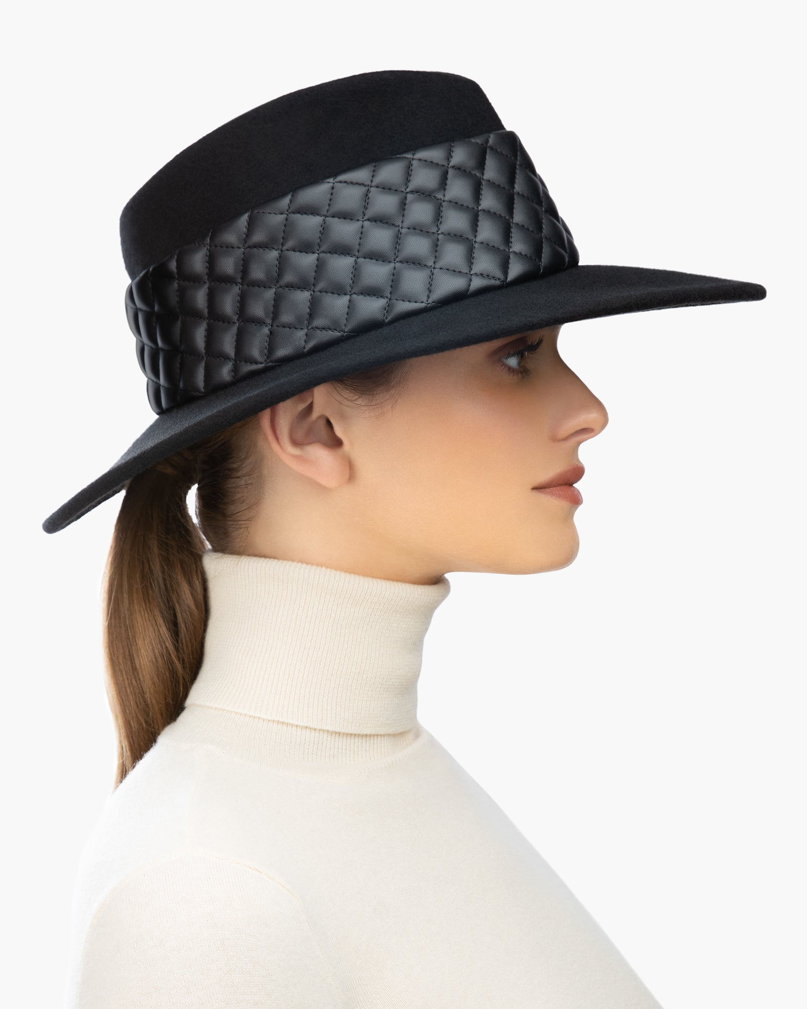 Quilty fedora Black Eric Javits
