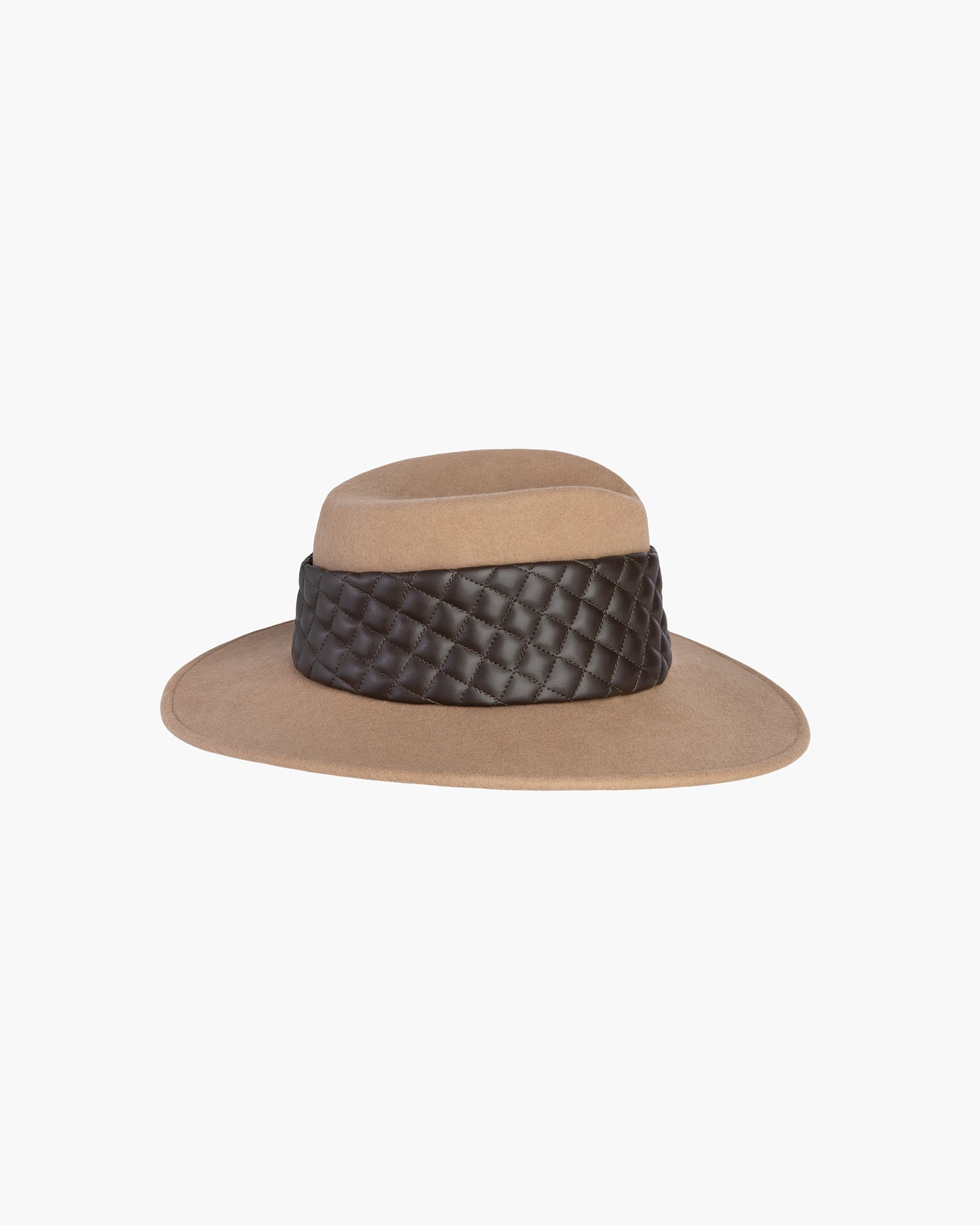 Quilty fedora Camel/Brown Eric Javits