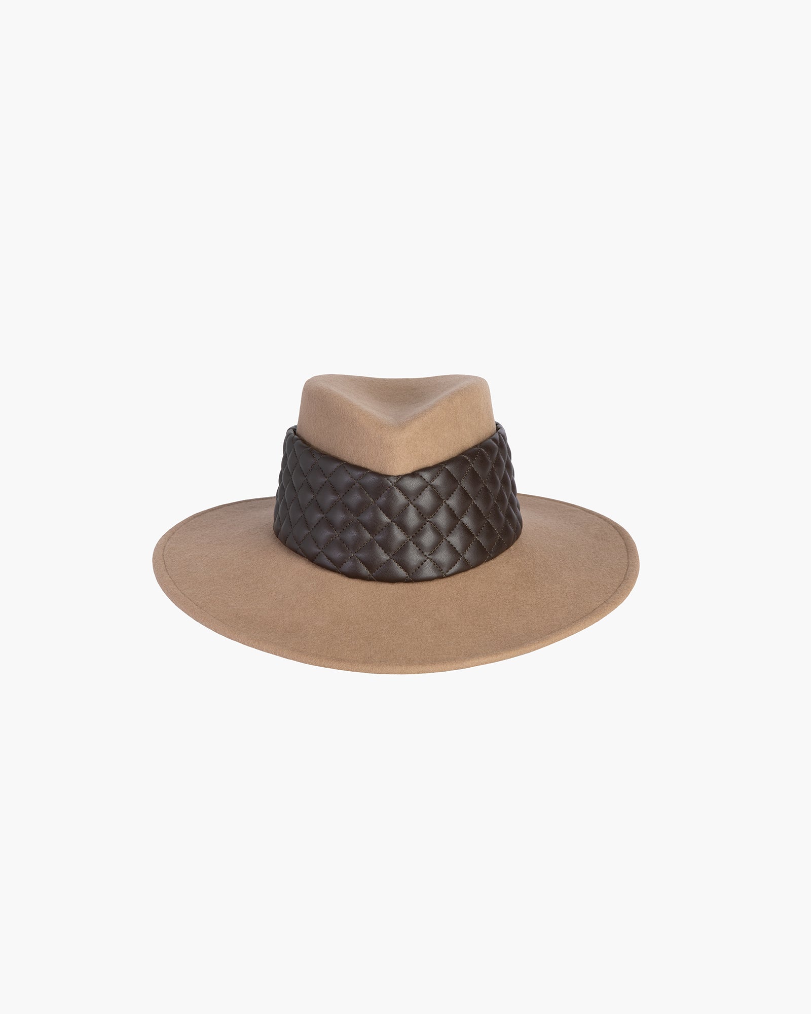 Quilty fedora Camel/Brown Eric Javits