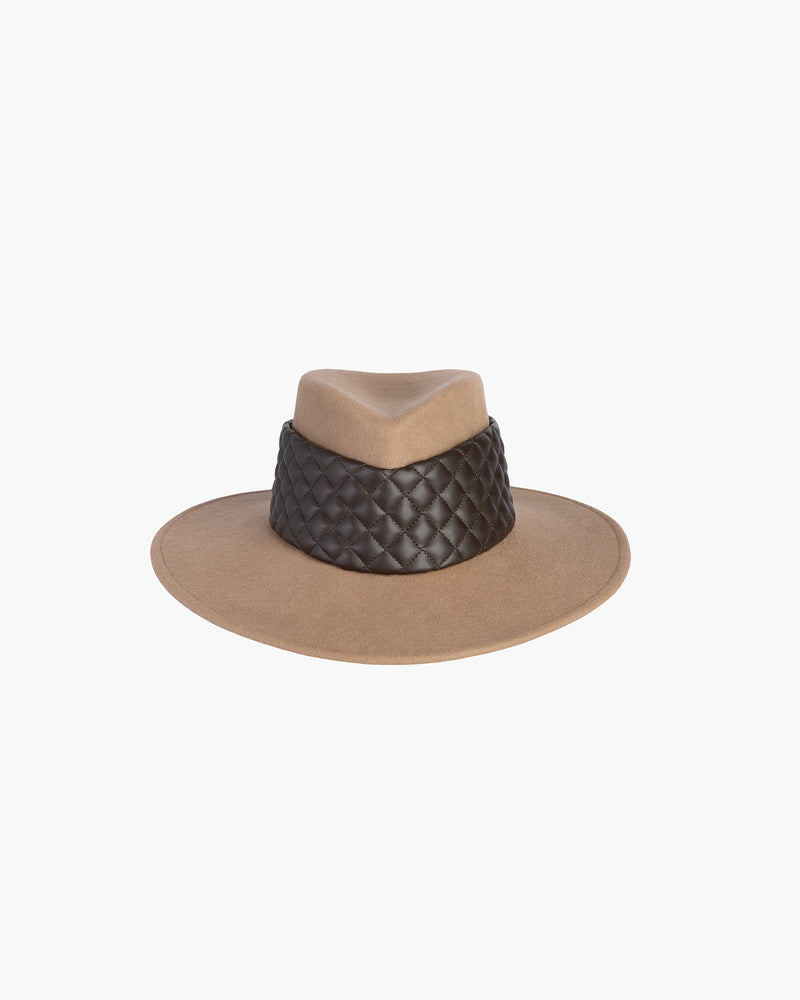 Quilty fedora Camel/Brown Eric Javits