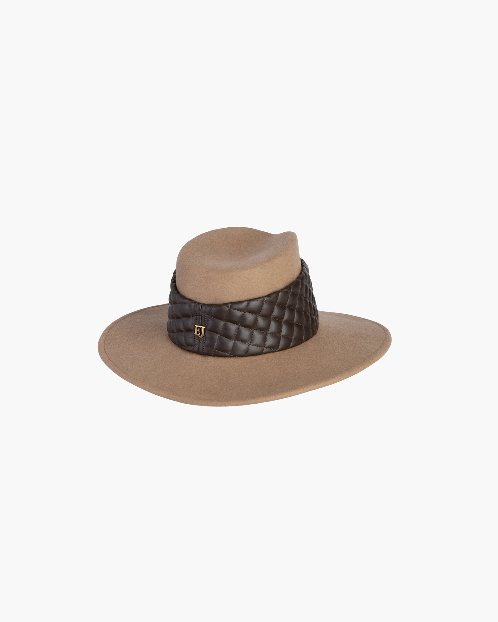 Quilty fedora Camel/Brown Eric Javits