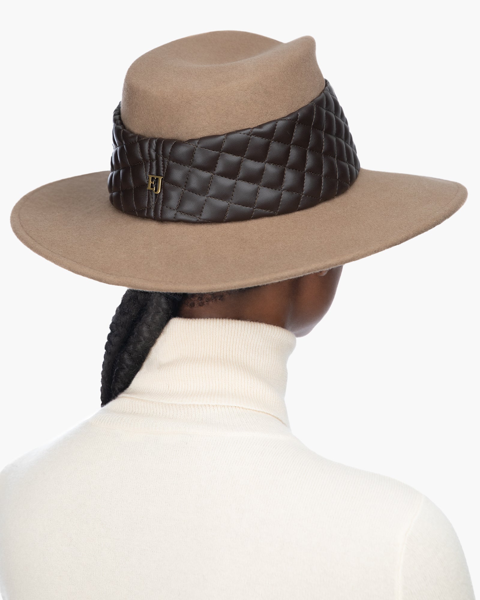 Quilty fedora Camel/Brown Eric Javits
