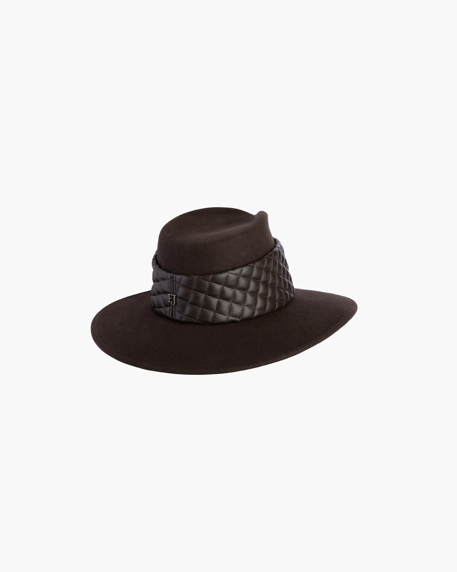 Quilty fedora Chocolate Eric Javits