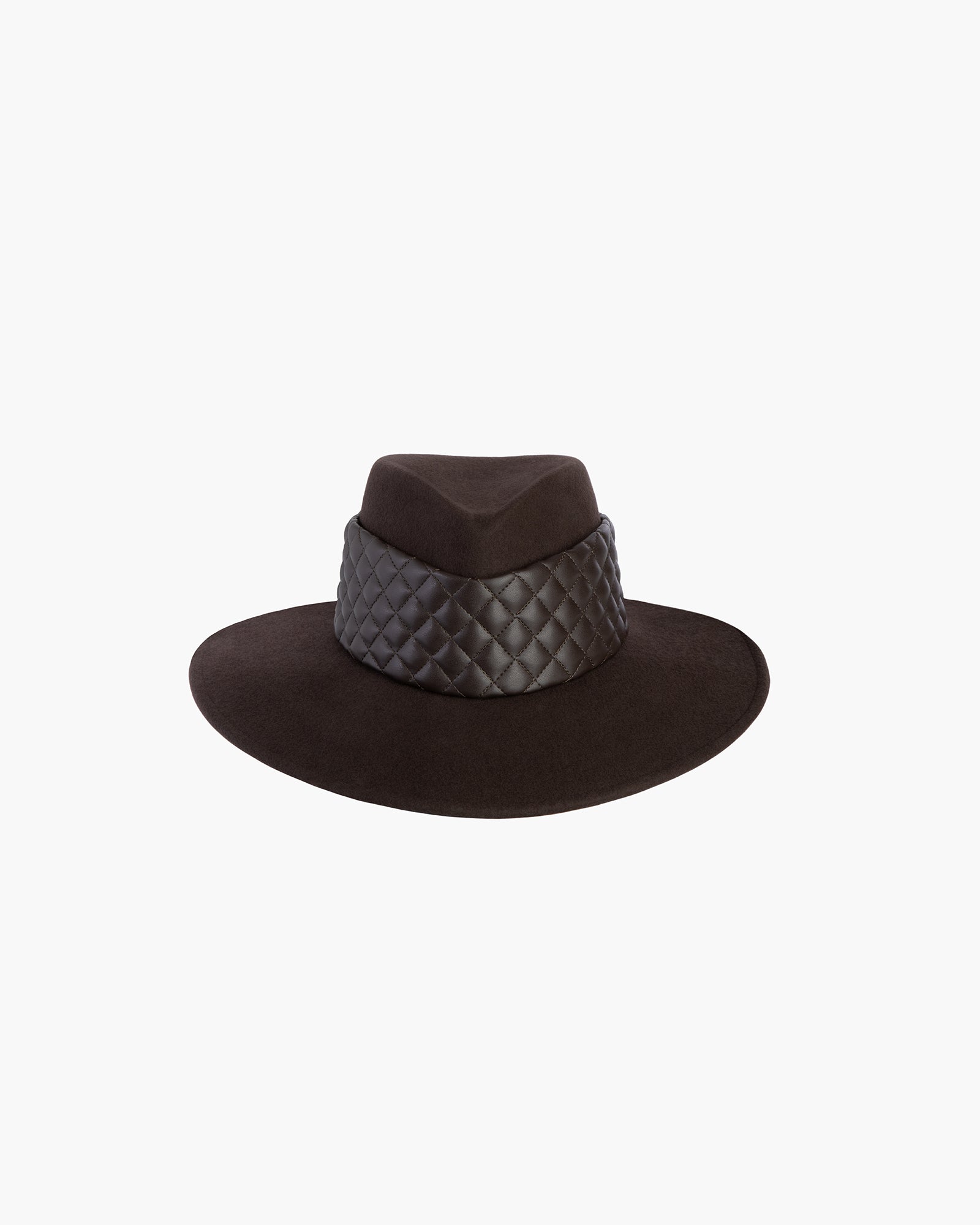 Quilty fedora Chocolate Eric Javits