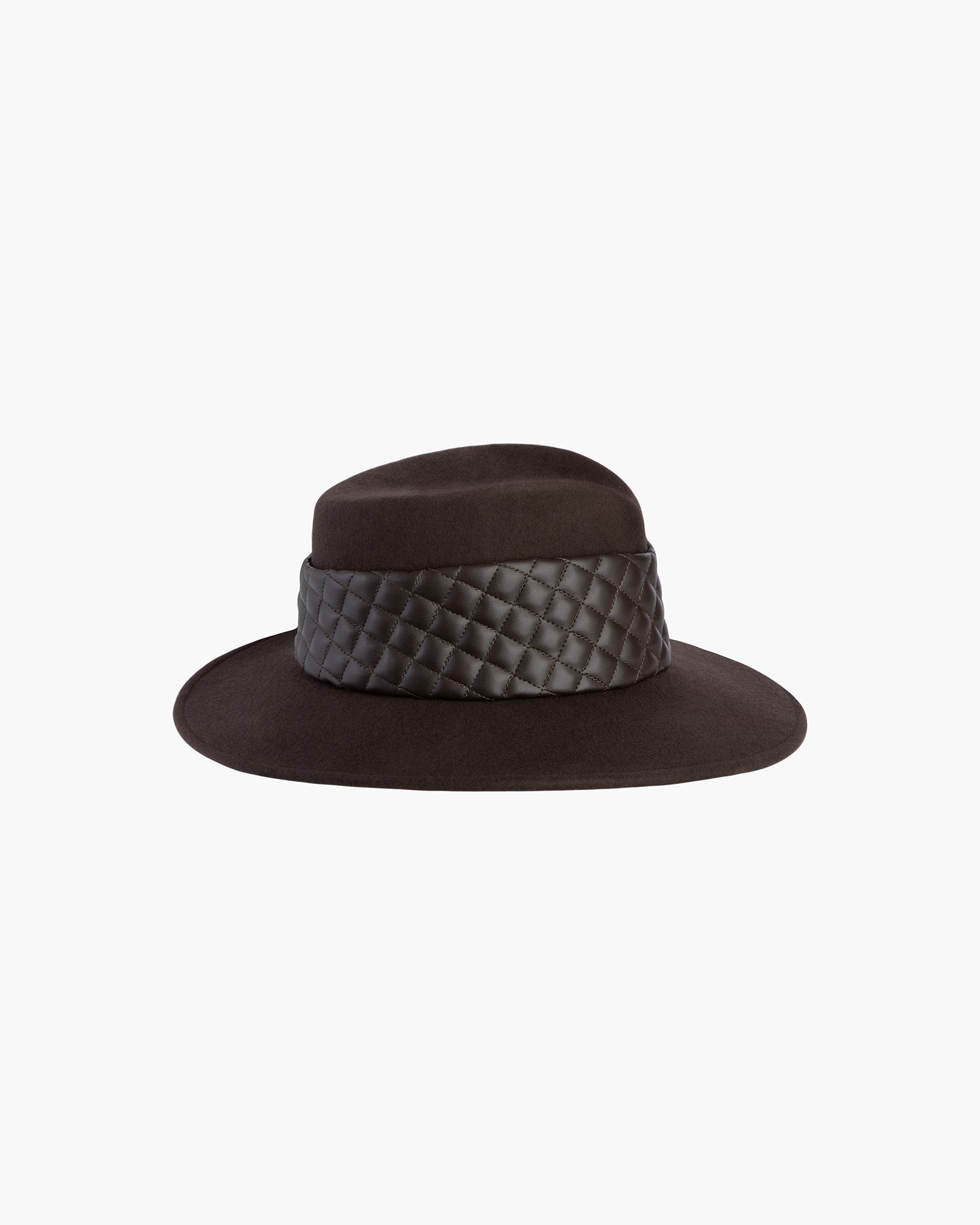 Quilty fedora Chocolate Eric Javits