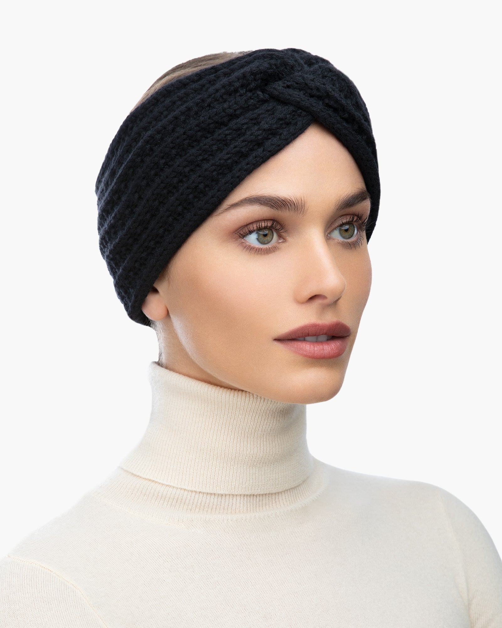 Knit Turban Black Eric Javits