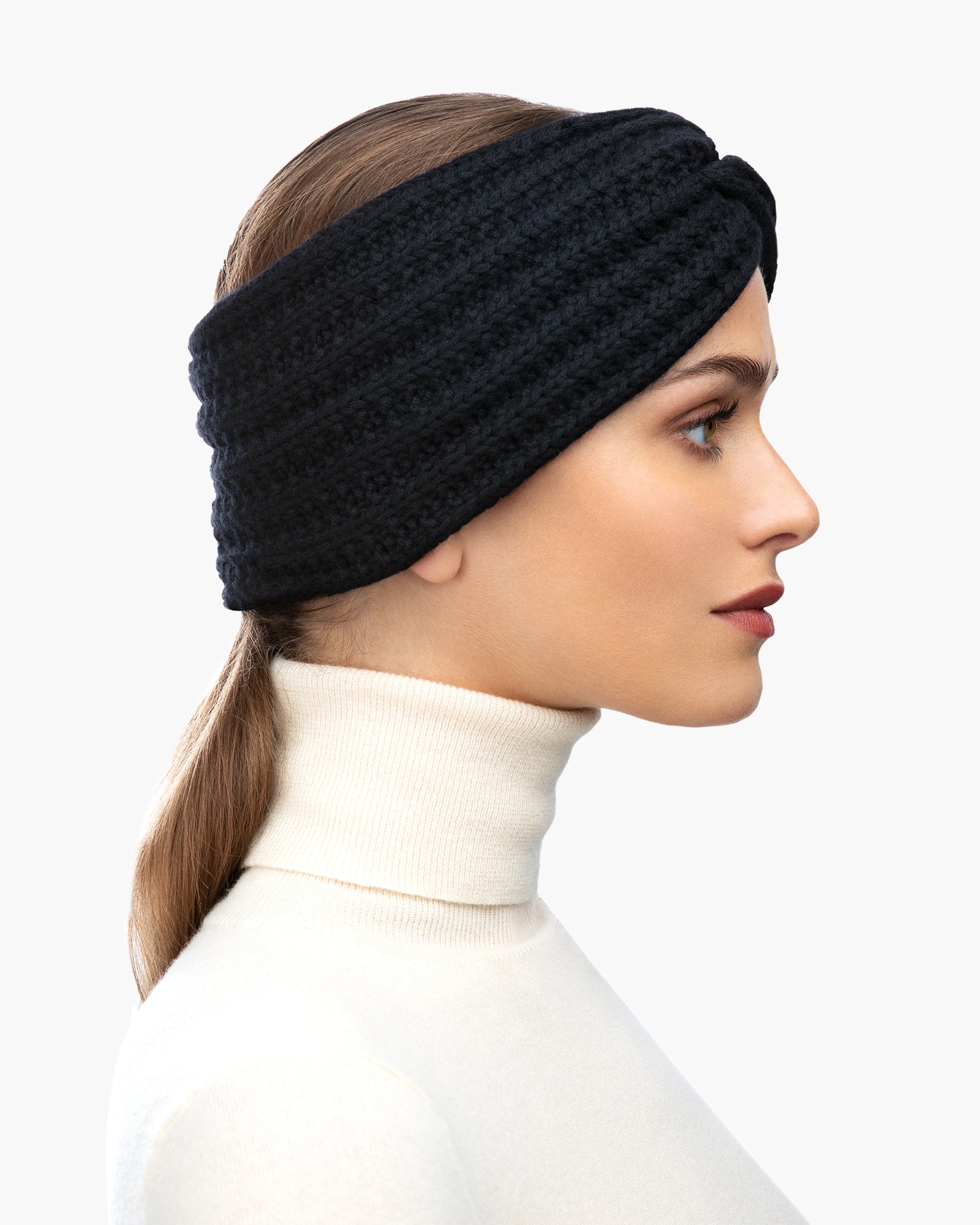 Knit Turban Black Eric Javits