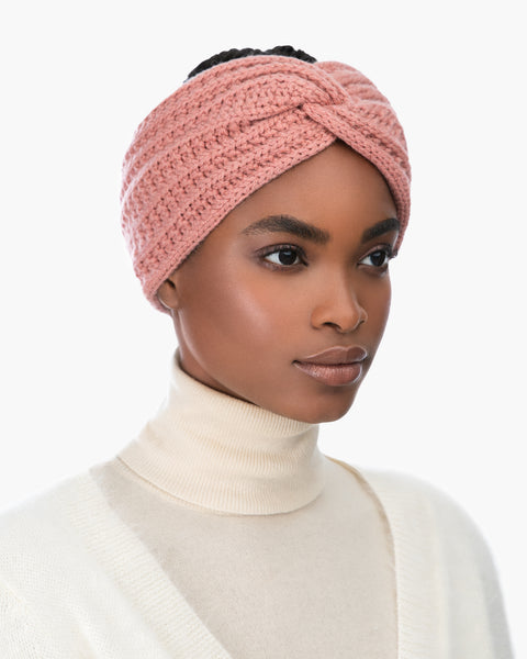 梅の実様匿名配送Rarowrap turban ラップターバンsash hair FW21_13198_TURBAN_BLUSH_LEADco