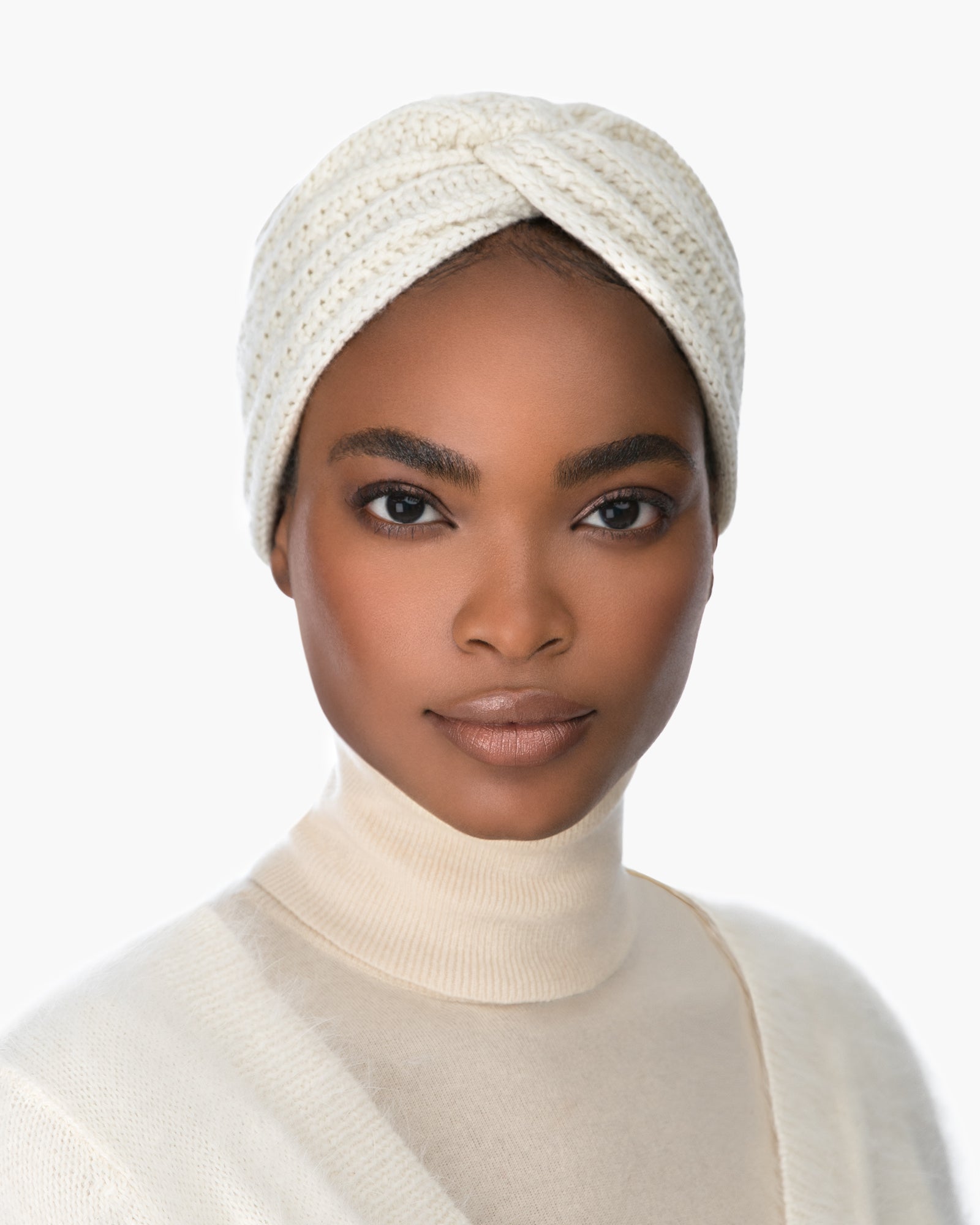 Knit Turban Cream Eric Javits