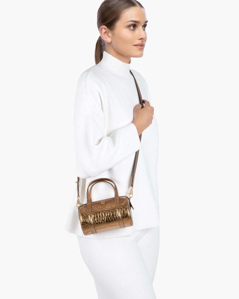 Mini Duffel Bronze Eric Javits