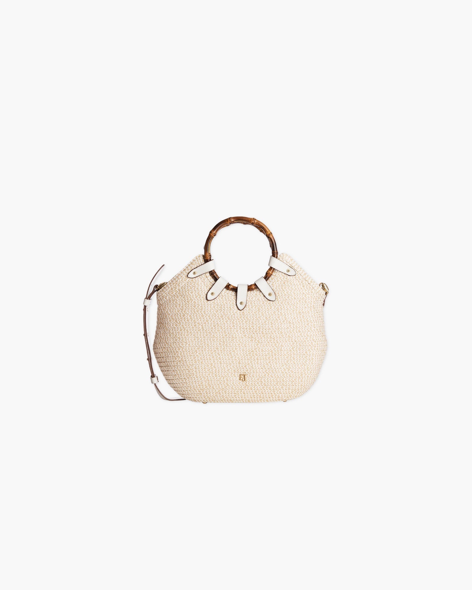 MY WAY STRAW BAG White Mix Eric Javits 