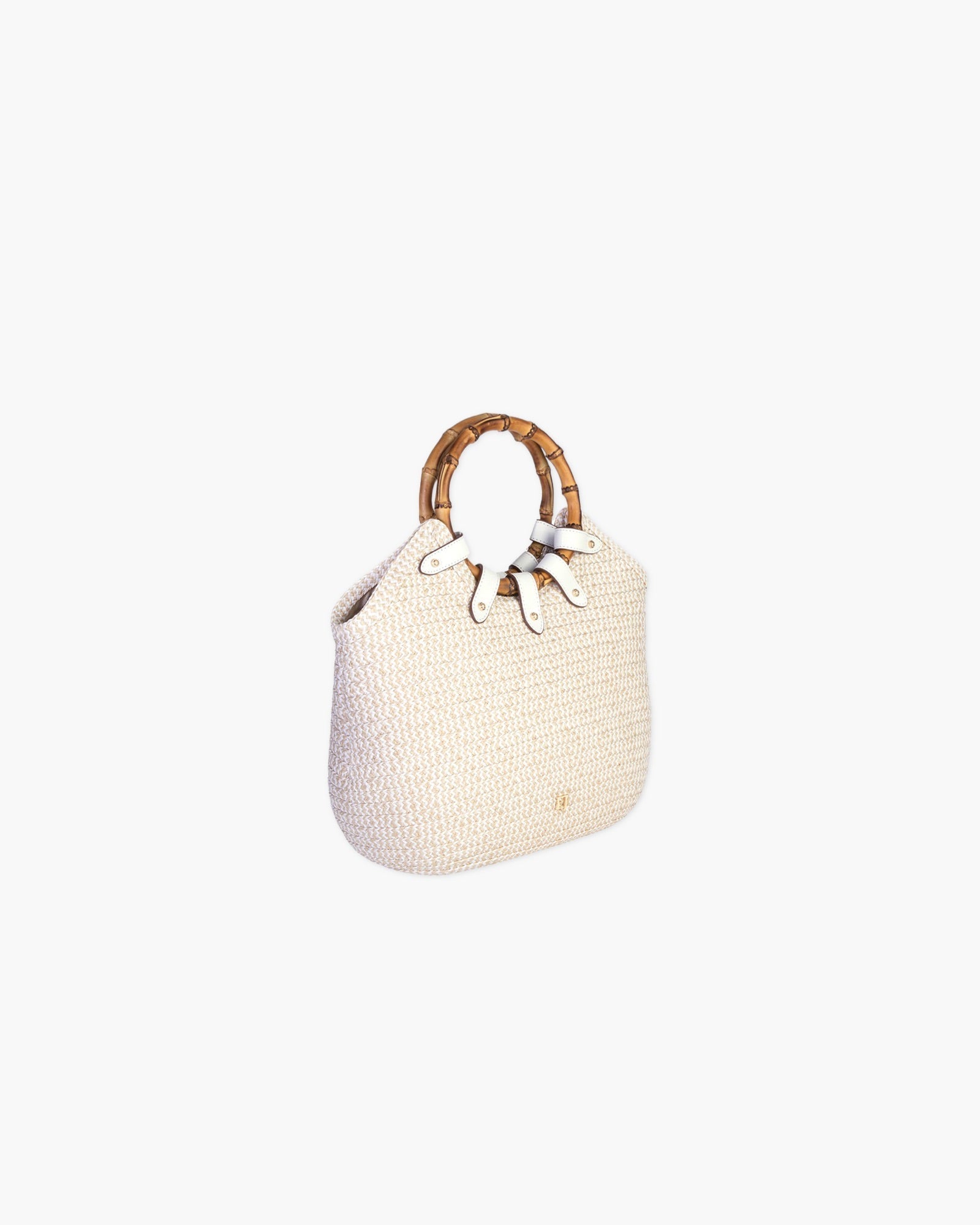 MY WAY STRAW BAG White Mix Eric Javits 