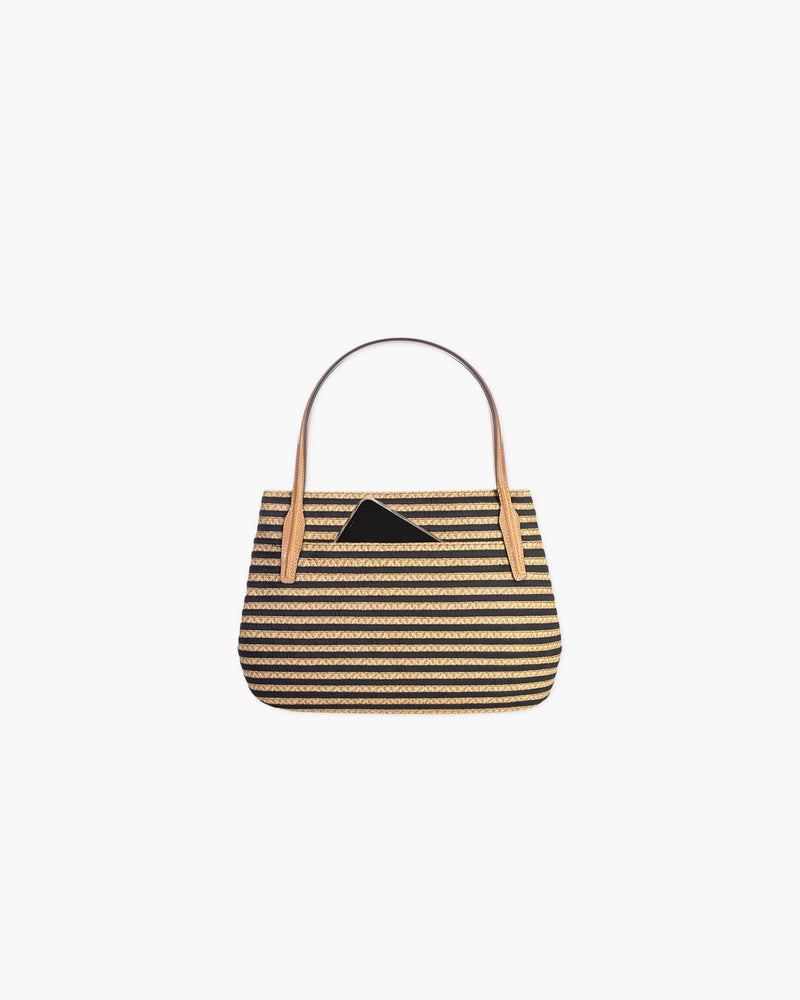 Sandy Straw Tote (Black Only)