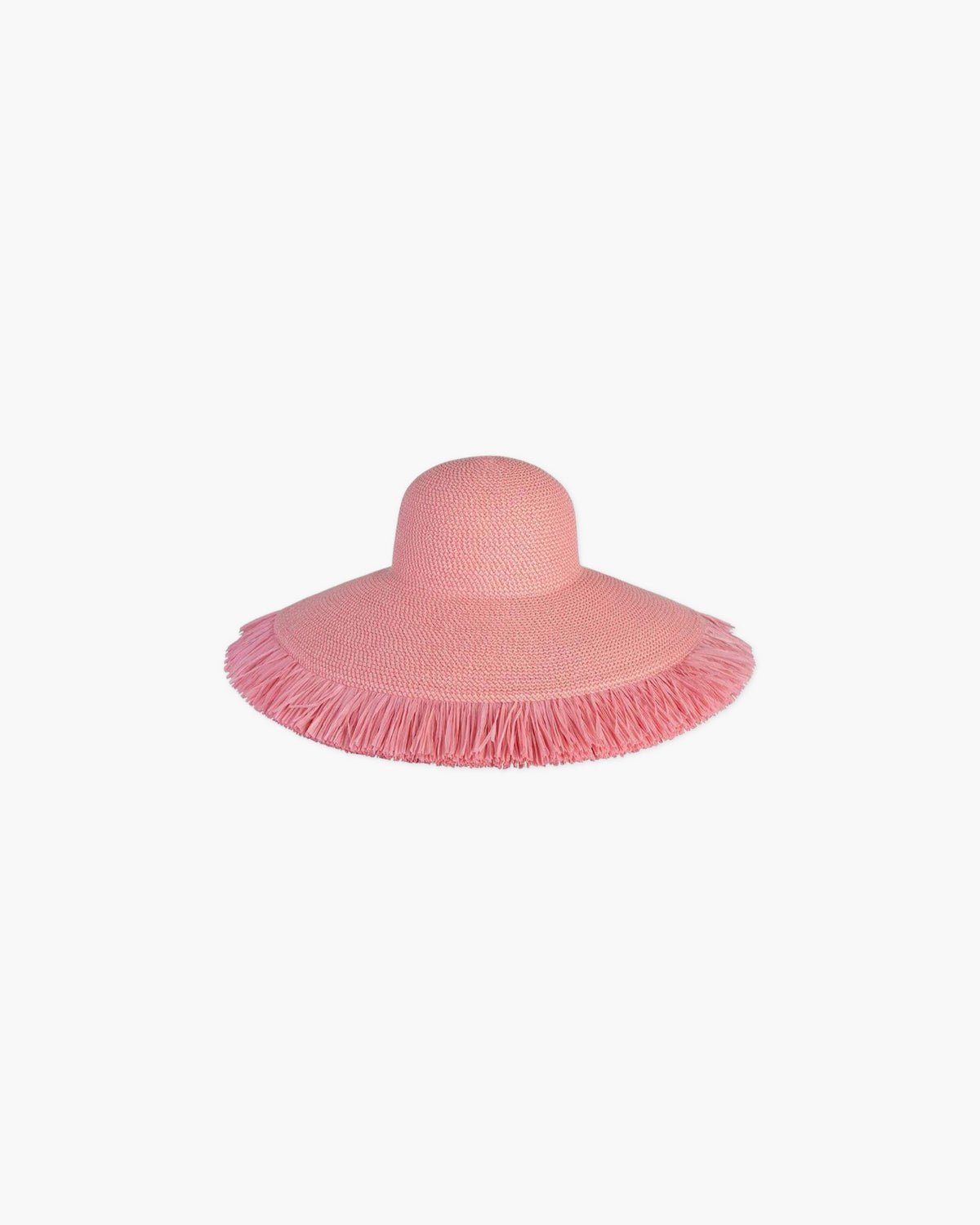 Floppy With Fringe Coral Pink Eric Javits