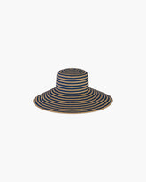 Margot Straw Hat Navy Mix Eric Javits