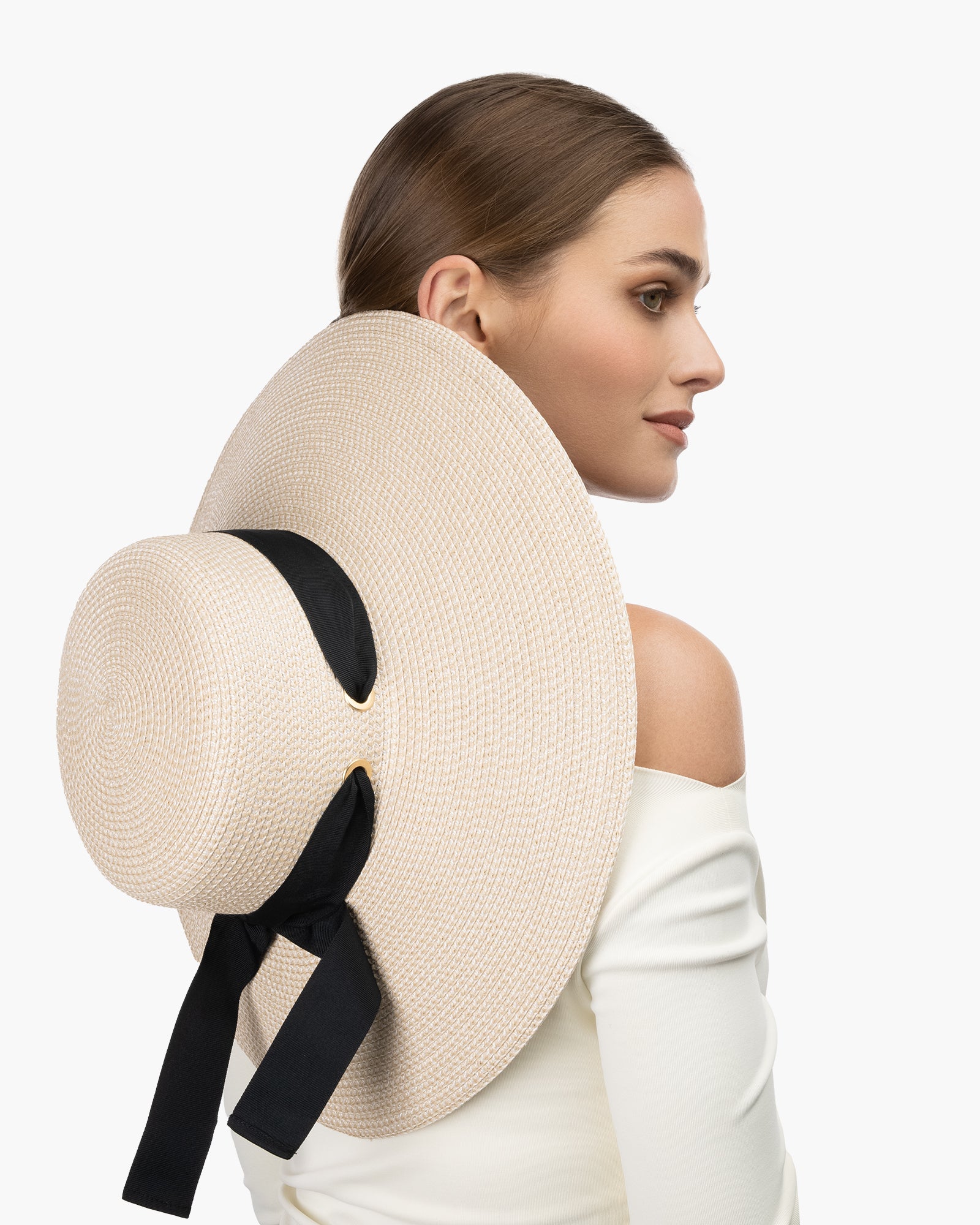 Artista Straw Floppy | Wide Brim Ribbon | Eric Javits