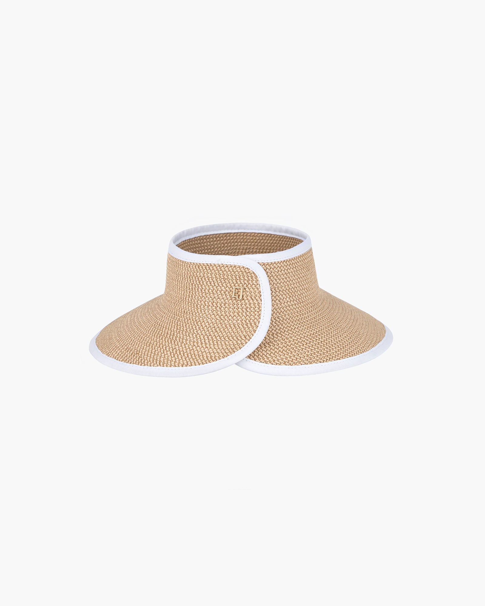 Eric Javits Women Hats Peanut/White Lil Squishee® Visor