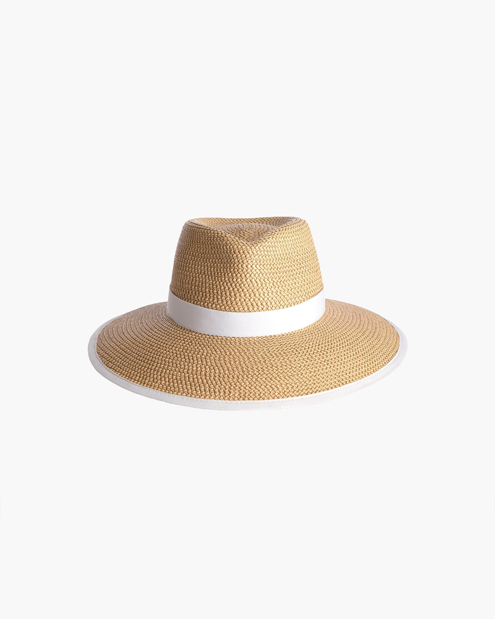 Eric Javits Sun Crest Hat - Peanut/White