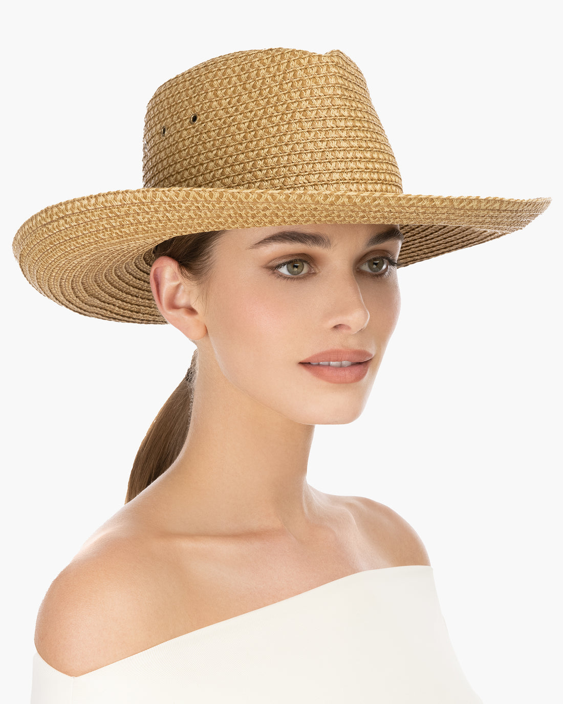 Chapeau Fedora en tissu de laine avec bride | EMPORIO Femme Chapeau Fedora en tissu de laine avec bride | EMPORIO Femme
