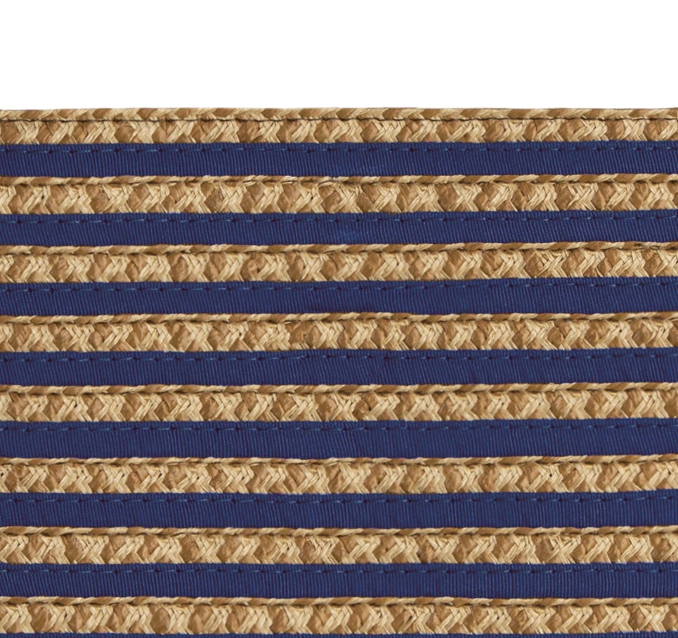 Margot Straw Hat Navy Mix Eric Javits