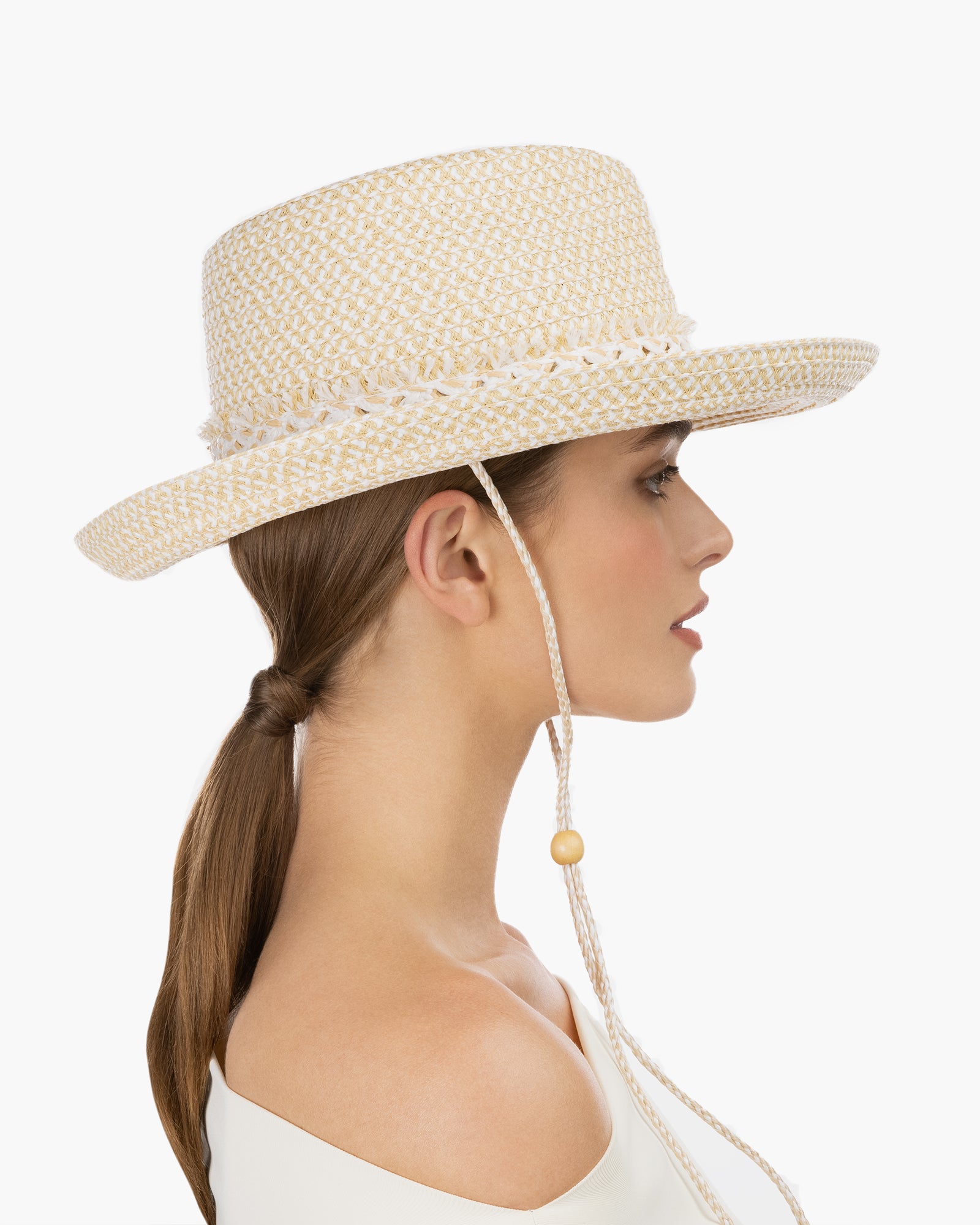 Tucson Straw Hat | Western Hat with Chin | Eric Javits