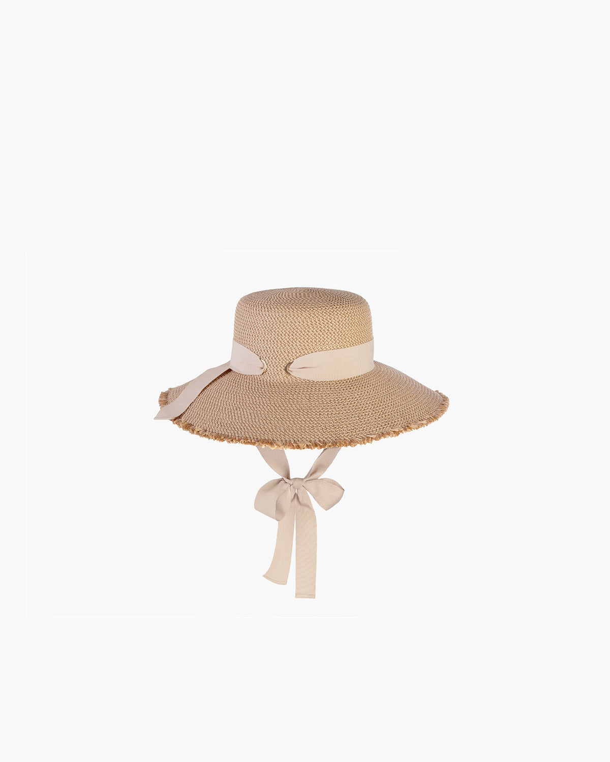 Eric Javits Cream Straw Hat with White Ribbon Bow SS20_12968_ARUBA_CREAM_BLACK_0  main image 3