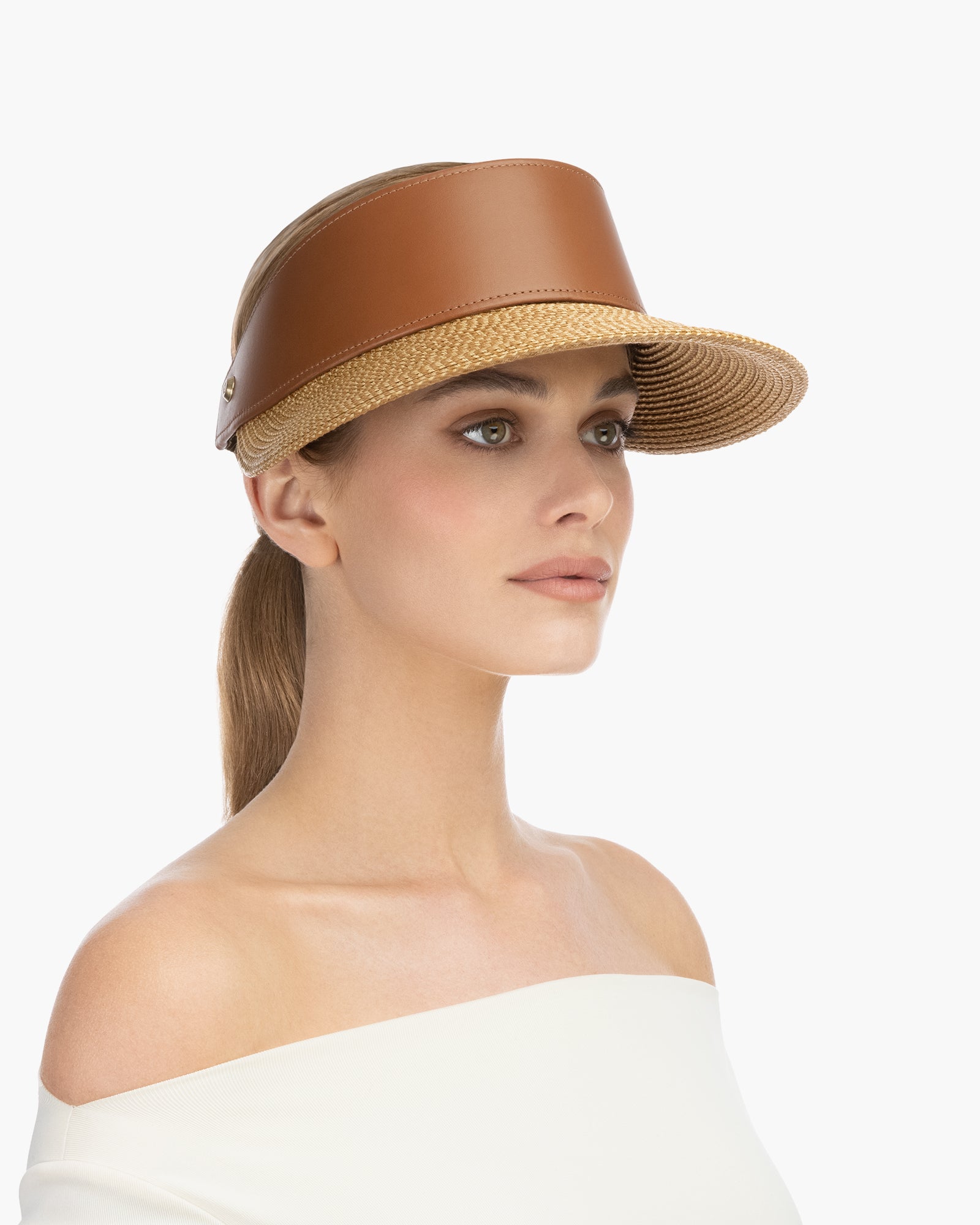Tesio Champ Visor Hat | Women's Straw Hat | Eric Javits