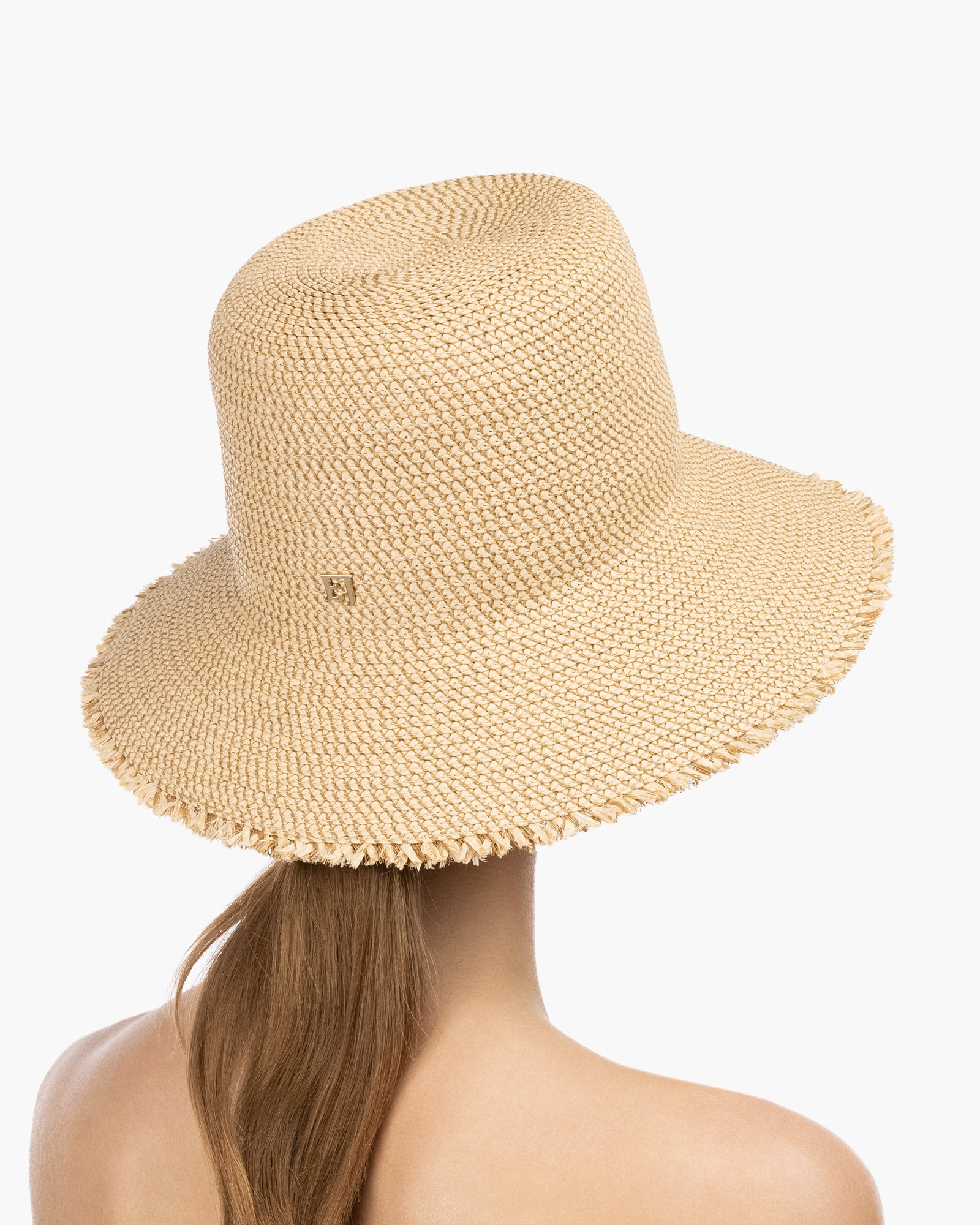 mii ☆ERIC JAVITS ベージュ フラッパーハット Squishee® Bucket Hat | Straw Bucket Hat | Eric Javits