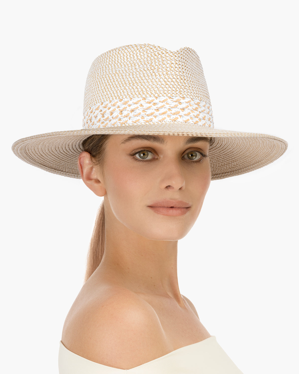 Squishee® Bayou Fedora Hat White Mix Eric Javits