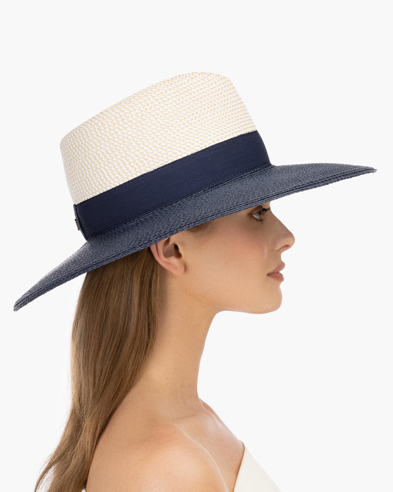 Lady Daphne White Mix/Navy Eric Javits 