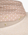 Dot Scarf Visor Cream/Almondine Eric Javits