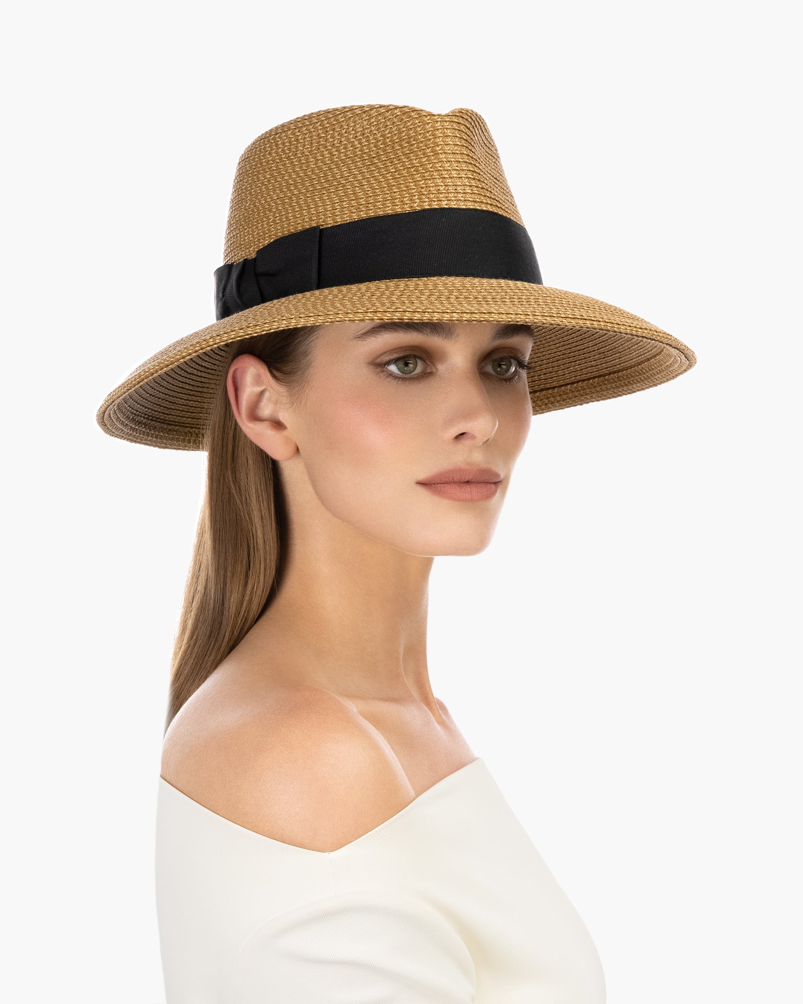 Phoenix Fedora Natural/Black Eric Javits