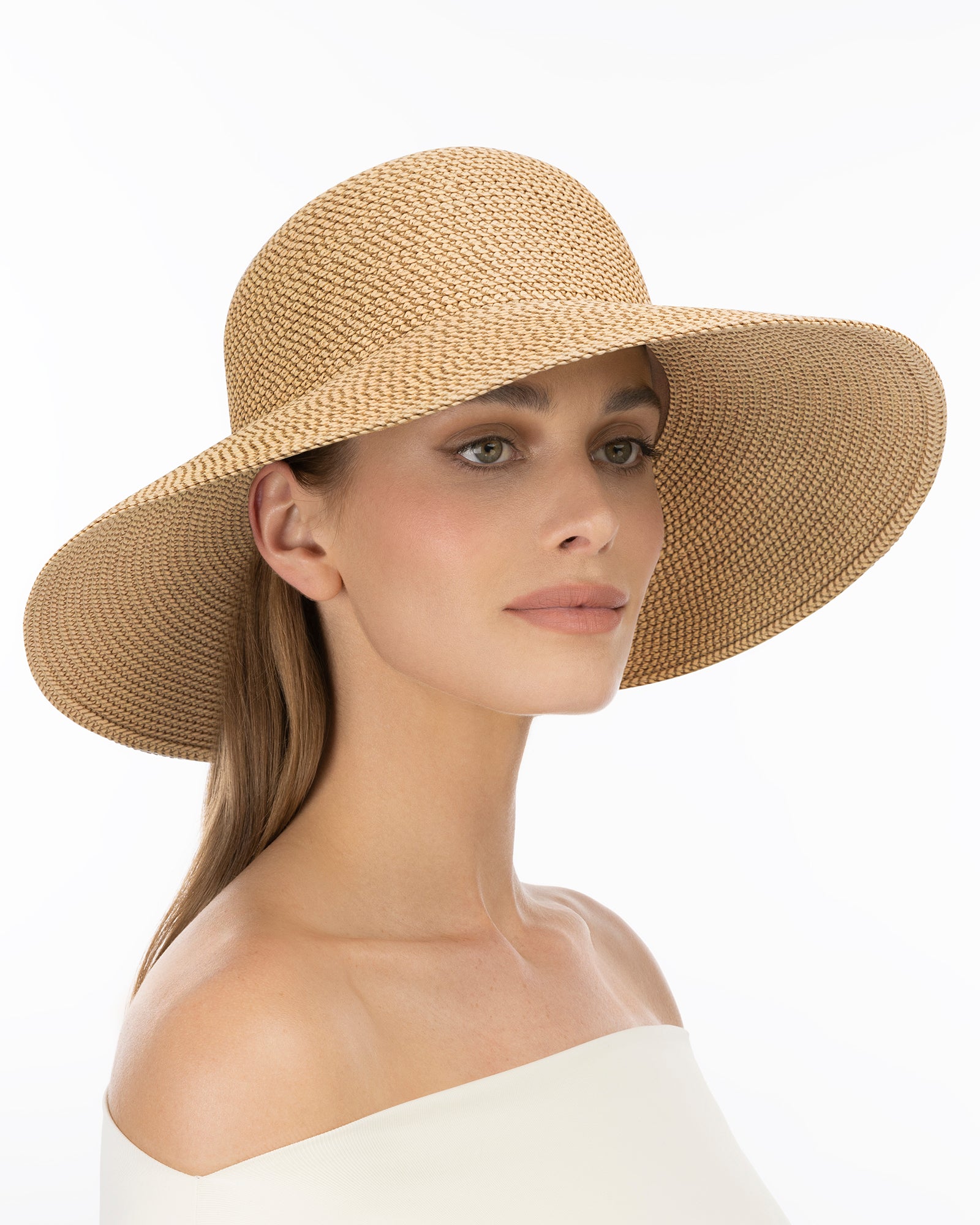 Squishee Straw Hat Hampton Total | Eric Javits