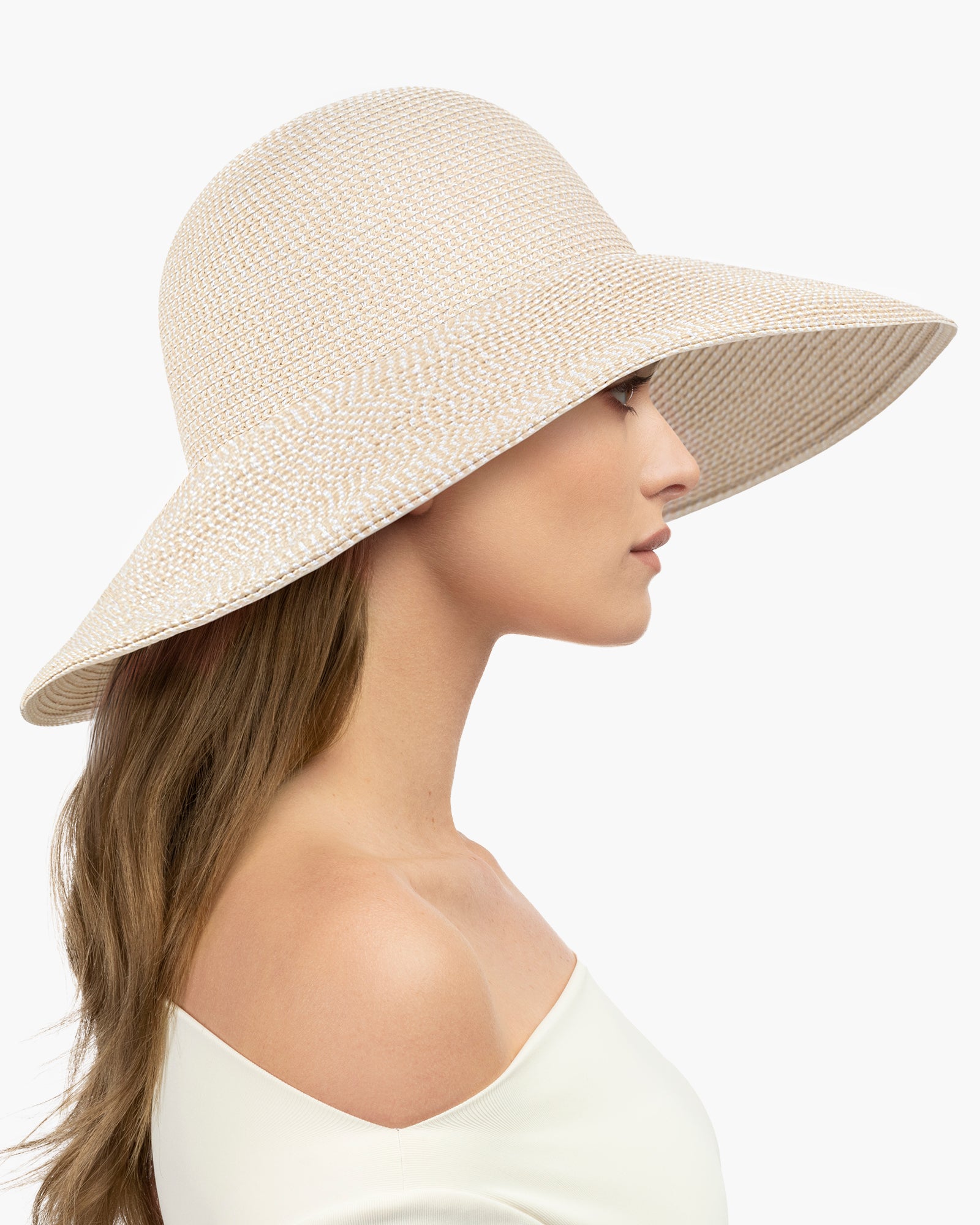 mii ☆ERIC JAVITS ベージュ フラッパーハット Bella I Rollable Floppy Hat | Raffia Straw | Eric Javits