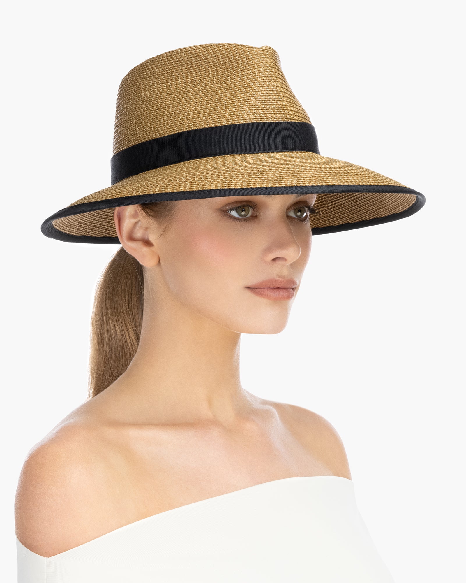 Suncrest Visor Fedora | Straw Visor Sun – Eric Javits