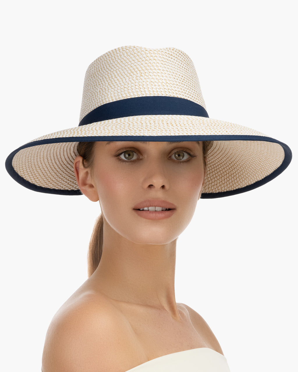 Suncrest White Mix/Navy Eric Javits