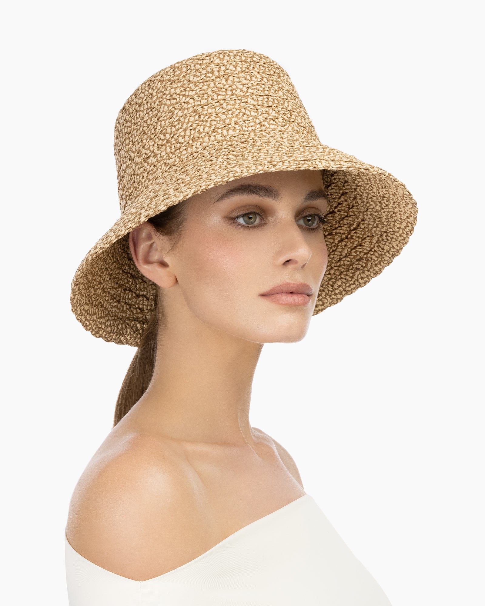 Valeria Bucket Hat | Straw Squishee | Eric Javits