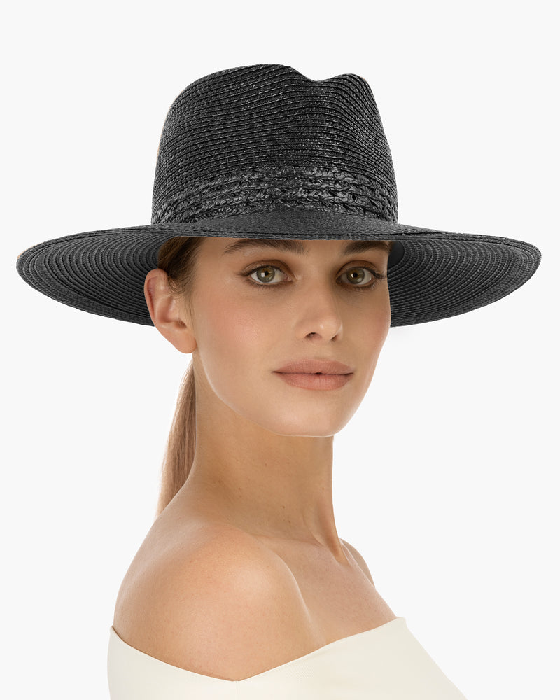 Squishee® Bayou Fedora Hat Black Eric Javits