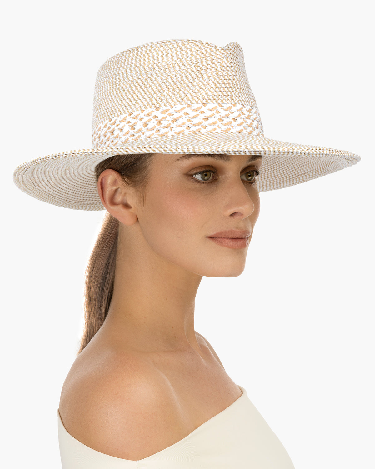 Squishee® Bayou Fedora Hat White Mix Eric Javits